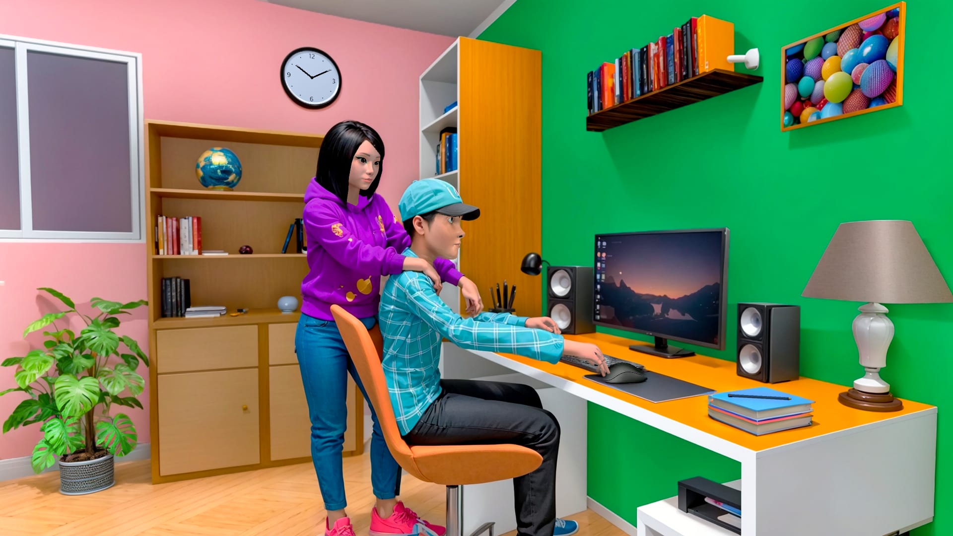 Experience daily family life and help your child with activities around the home.